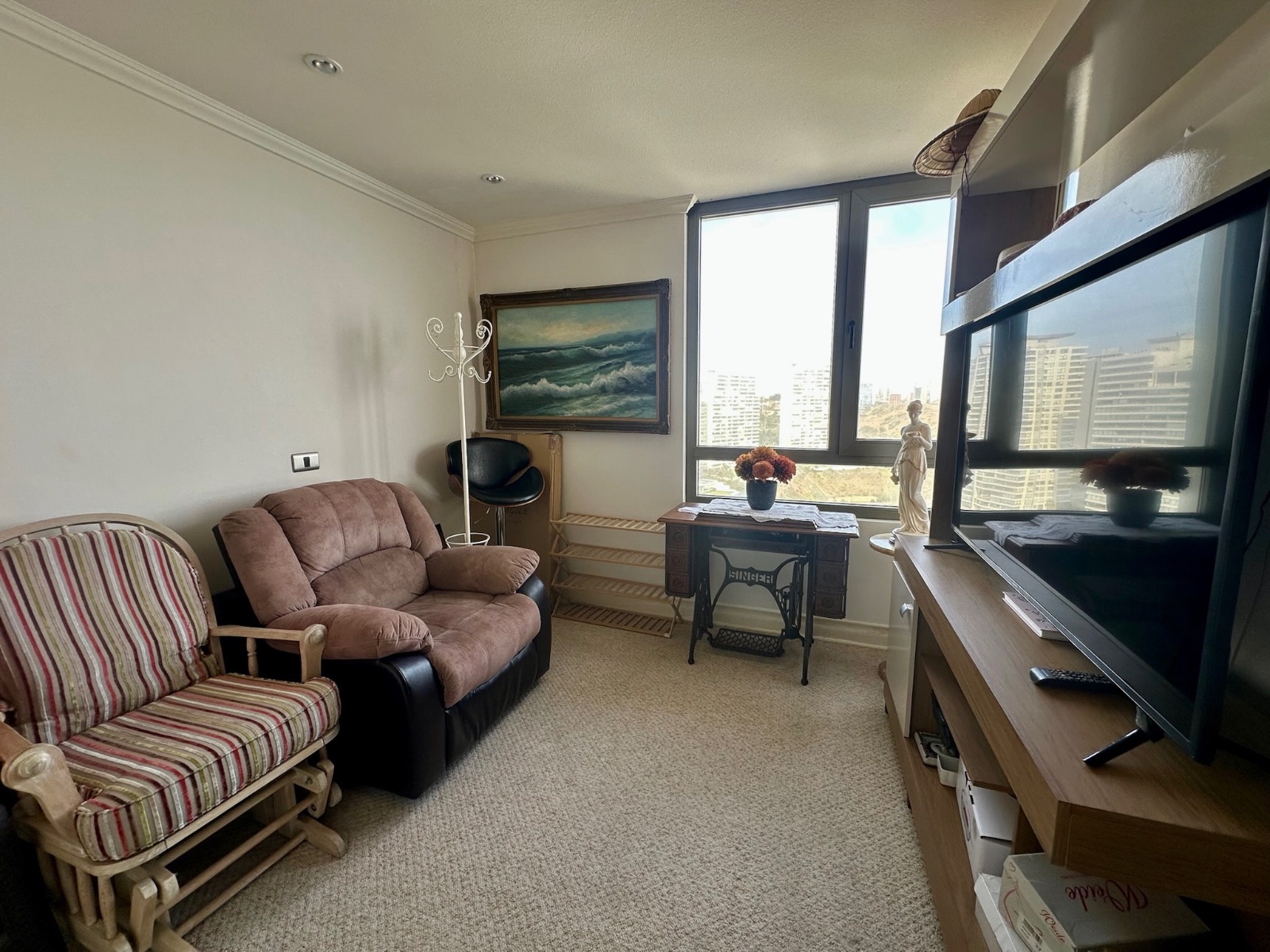 Departamento 4D con vista al mar en Costa de Montemar